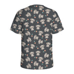 Baby Koala And Floral Pattern Print Men's Sports T-Shirt