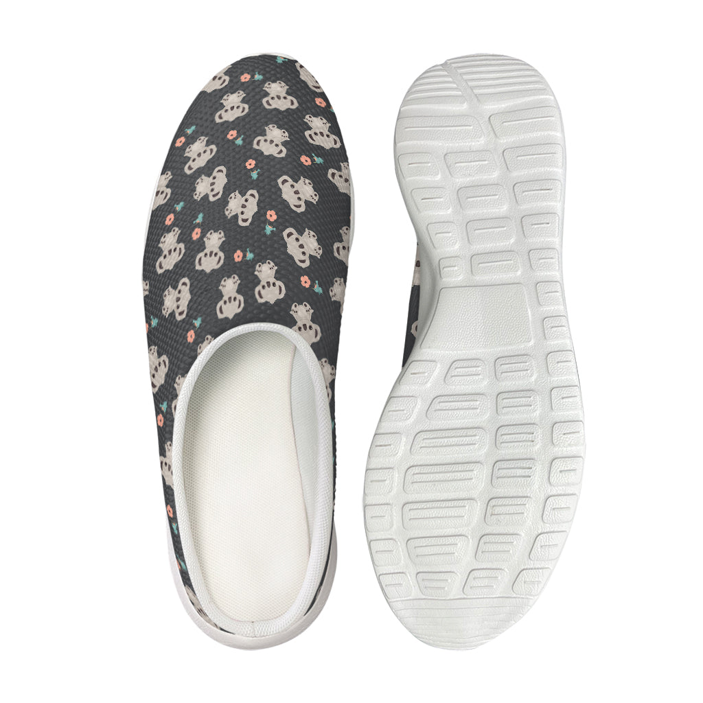 Baby Koala And Floral Pattern Print Mesh Casual Shoes