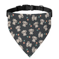 Baby Koala And Floral Pattern Print Over The Collar Dog Bandana