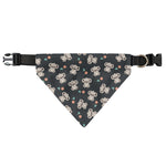 Baby Koala And Floral Pattern Print Over The Collar Dog Bandana
