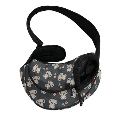 Baby Koala And Floral Pattern Print Pet Sling Carrier