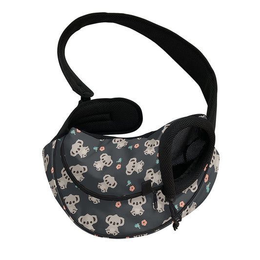Baby Koala And Floral Pattern Print Pet Sling Carrier