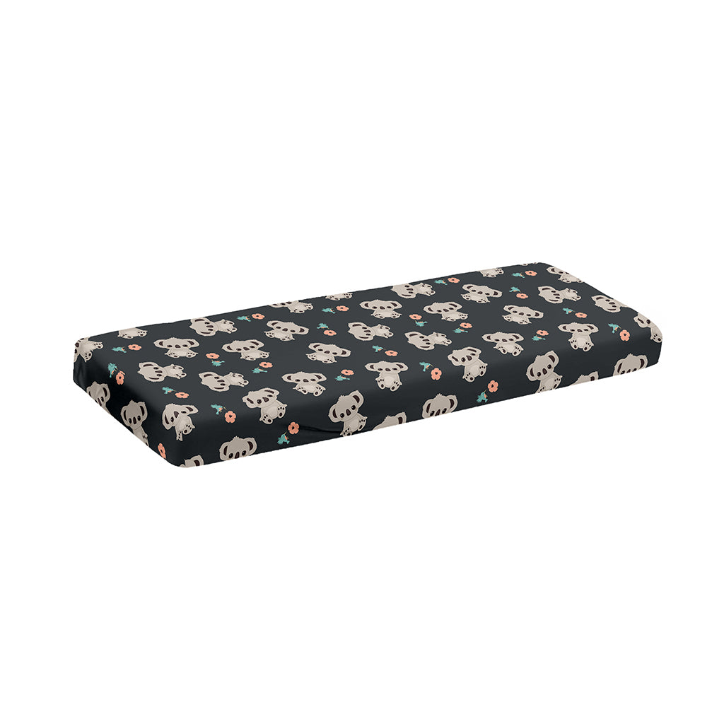 Baby Koala And Floral Pattern Print Piano Keyboard Cover