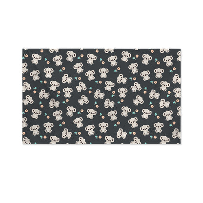 Baby Koala And Floral Pattern Print Polyester Flag