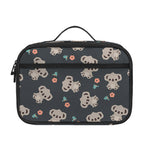 Baby Koala And Floral Pattern Print Portable Lunch Bag