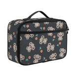 Baby Koala And Floral Pattern Print Portable Lunch Bag