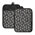 Baby Koala And Floral Pattern Print Pot Holders With Pocket