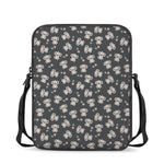 Baby Koala And Floral Pattern Print Rectangular Crossbody Bag