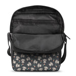Baby Koala And Floral Pattern Print Rectangular Crossbody Bag