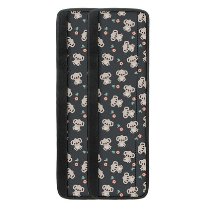 Baby Koala And Floral Pattern Print Refrigerator Handle Covers