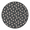Baby Koala And Floral Pattern Print Round Floor Mat