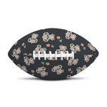 Baby Koala And Floral Pattern Print Rugby Ball