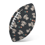 Baby Koala And Floral Pattern Print Rugby Ball