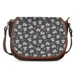 Baby Koala And Floral Pattern Print Saddle Bag