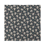 Baby Koala And Floral Pattern Print Silk Bandana
