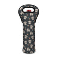 Baby Koala And Floral Pattern Print Single Neoprene Wine Tote