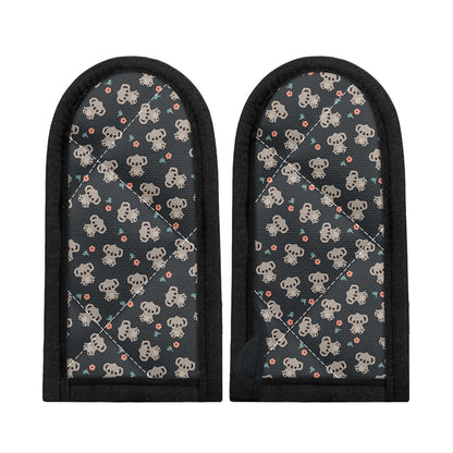 Baby Koala And Floral Pattern Print Skillet Handle Cover