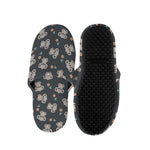 Baby Koala And Floral Pattern Print Slippers