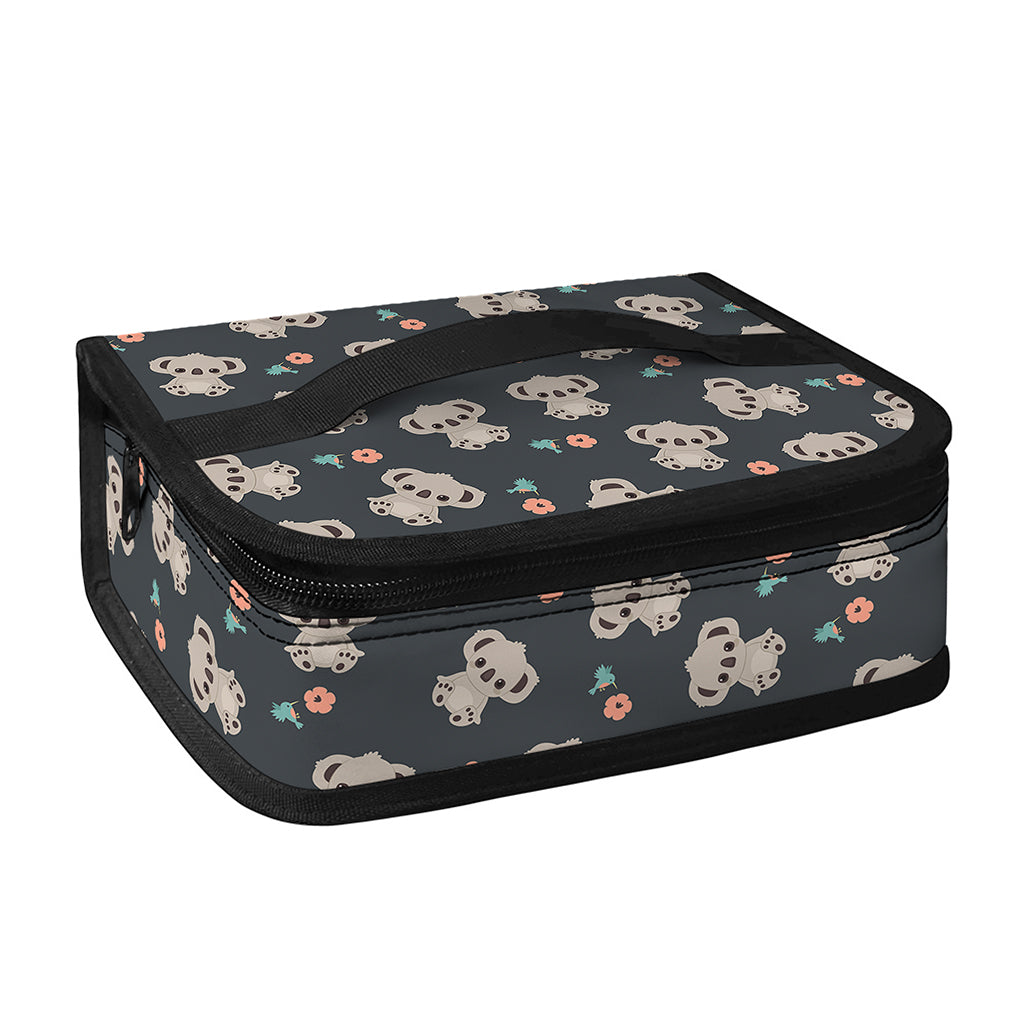 Baby Koala And Floral Pattern Print Small Lunch Bag