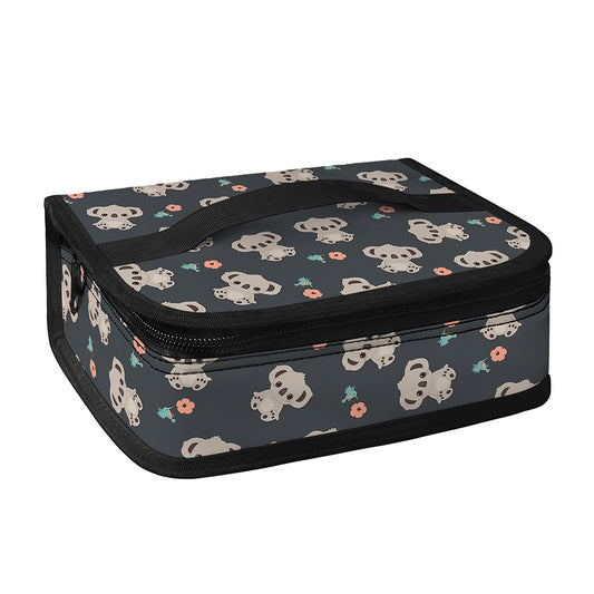 Baby Koala And Floral Pattern Print Small Lunch Bag