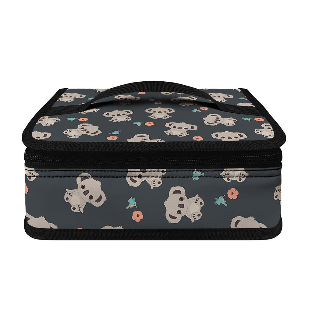 Baby Koala And Floral Pattern Print Small Lunch Bag