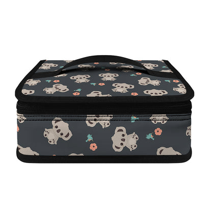 Baby Koala And Floral Pattern Print Small Lunch Bag