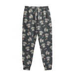 Baby Koala And Floral Pattern Print Sweatpants