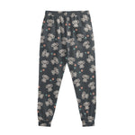 Baby Koala And Floral Pattern Print Sweatpants