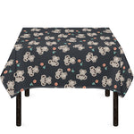 Baby Koala And Floral Pattern Print Tablecloth