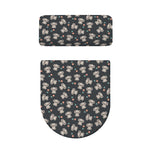 Baby Koala And Floral Pattern Print Toilet Lid And Tank Cover Set