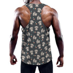 Baby Koala And Floral Pattern Print Training Tank Top