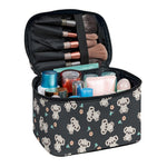 Baby Koala And Floral Pattern Print Travel Makeup Bag