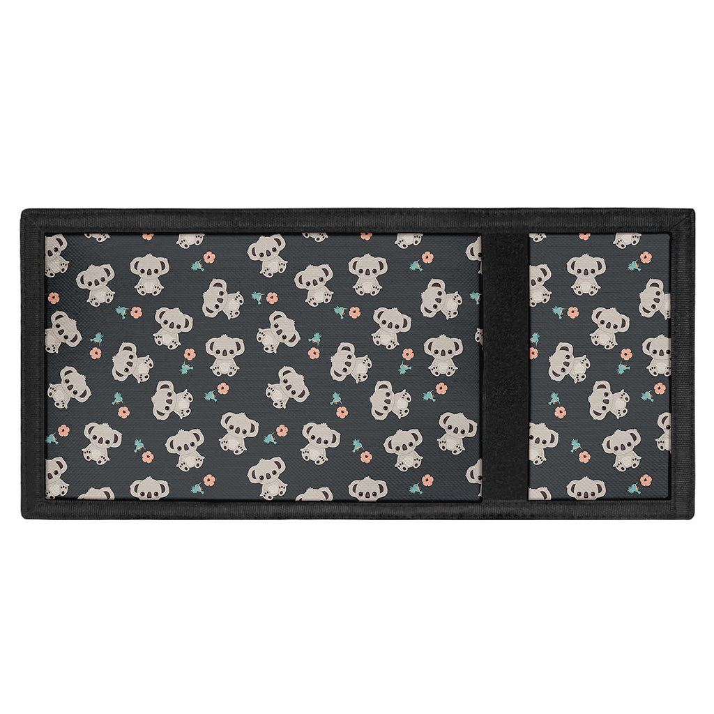 Baby Koala And Floral Pattern Print Trifold Wallet