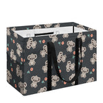 Baby Koala And Floral Pattern Print Utility Tote Bag