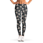 Baby Koala And Floral Pattern Print Women's Leggings