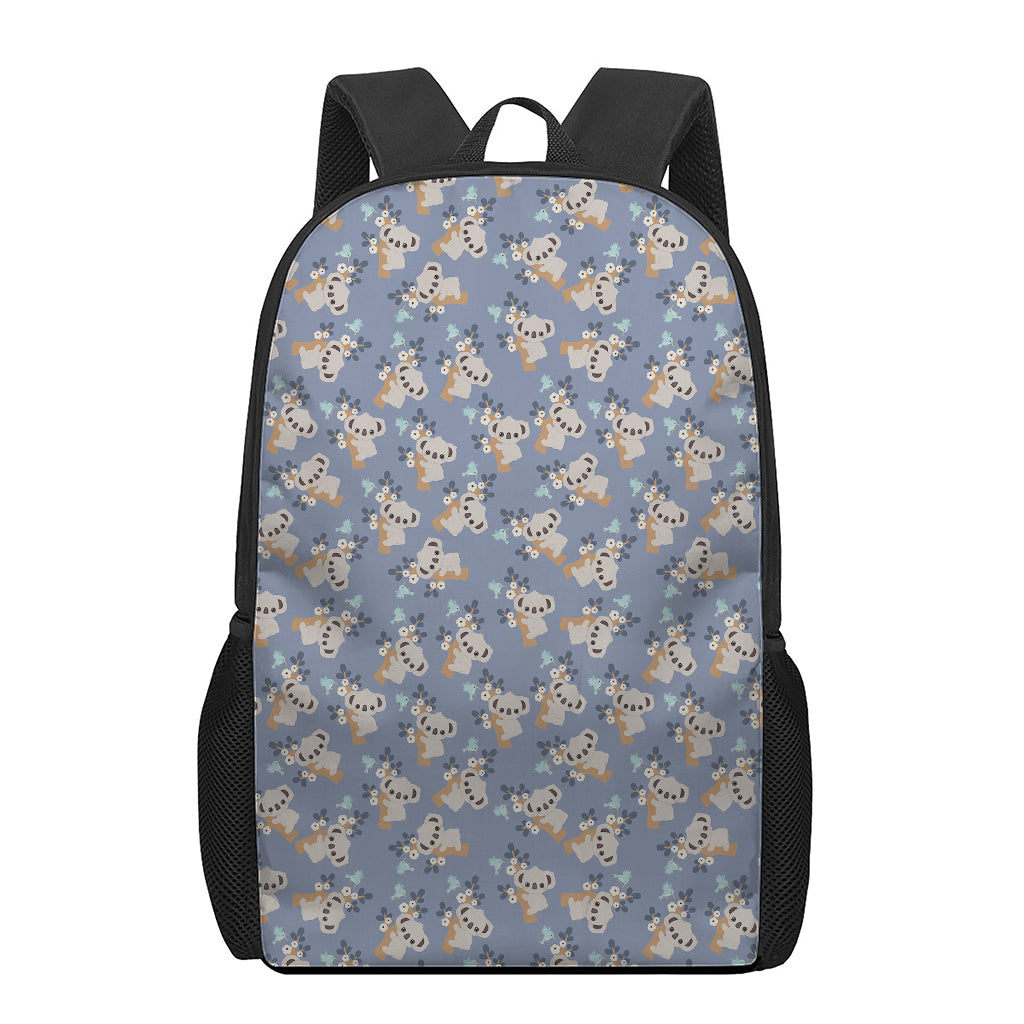 Baby Koala Pattern Print 17 Inch Backpack