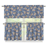 Baby Koala Pattern Print 3 Piece Kitchen Curtains