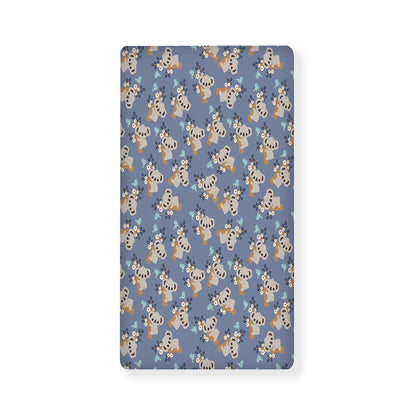Baby Koala Pattern Print Baby Crib Sheet