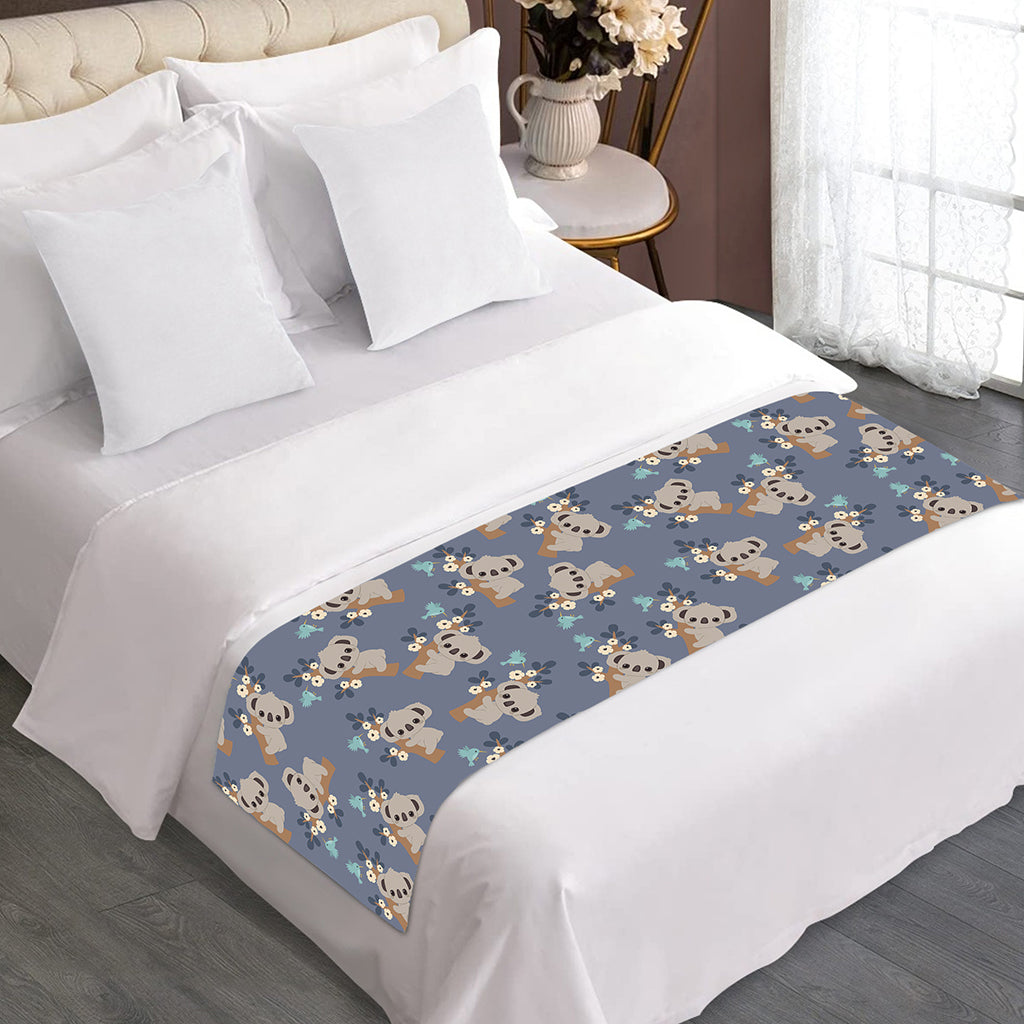 Baby Koala Pattern Print Bed Runner