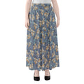 Baby Koala Pattern Print Chiffon Maxi Skirt