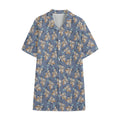 Baby Koala Pattern Print Cotton Hawaiian Shirt