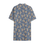 Baby Koala Pattern Print Cotton Hawaiian Shirt