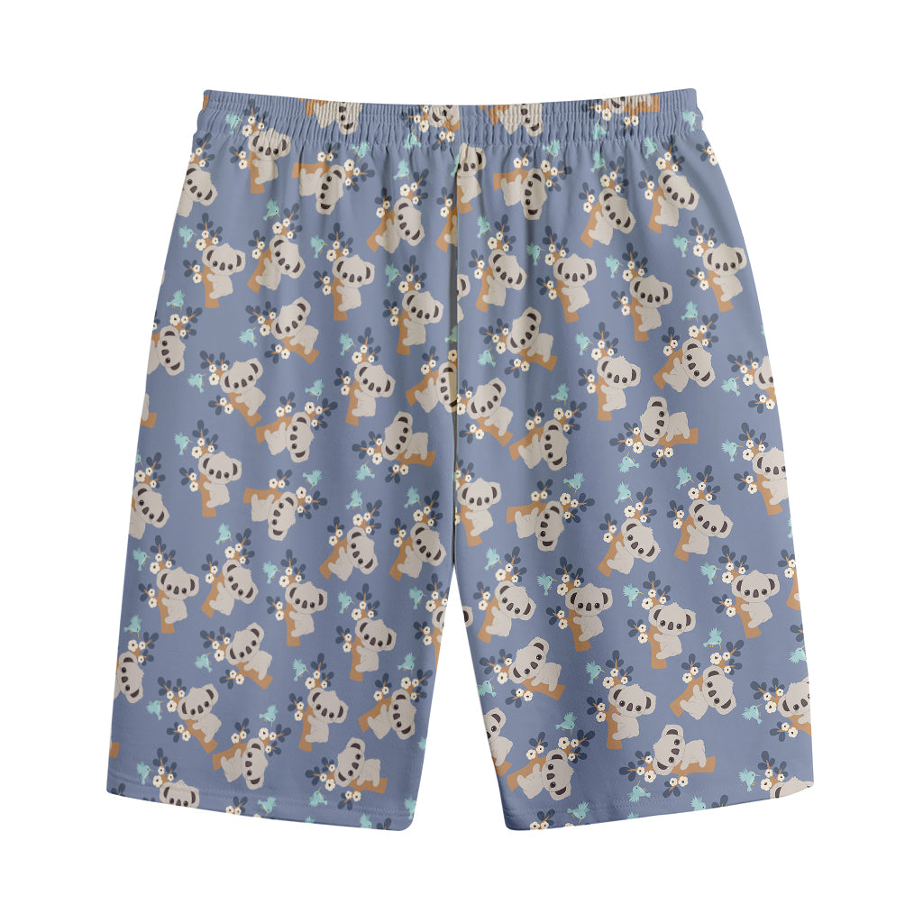 Baby Koala Pattern Print Cotton Shorts