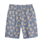 Baby Koala Pattern Print Cotton Shorts