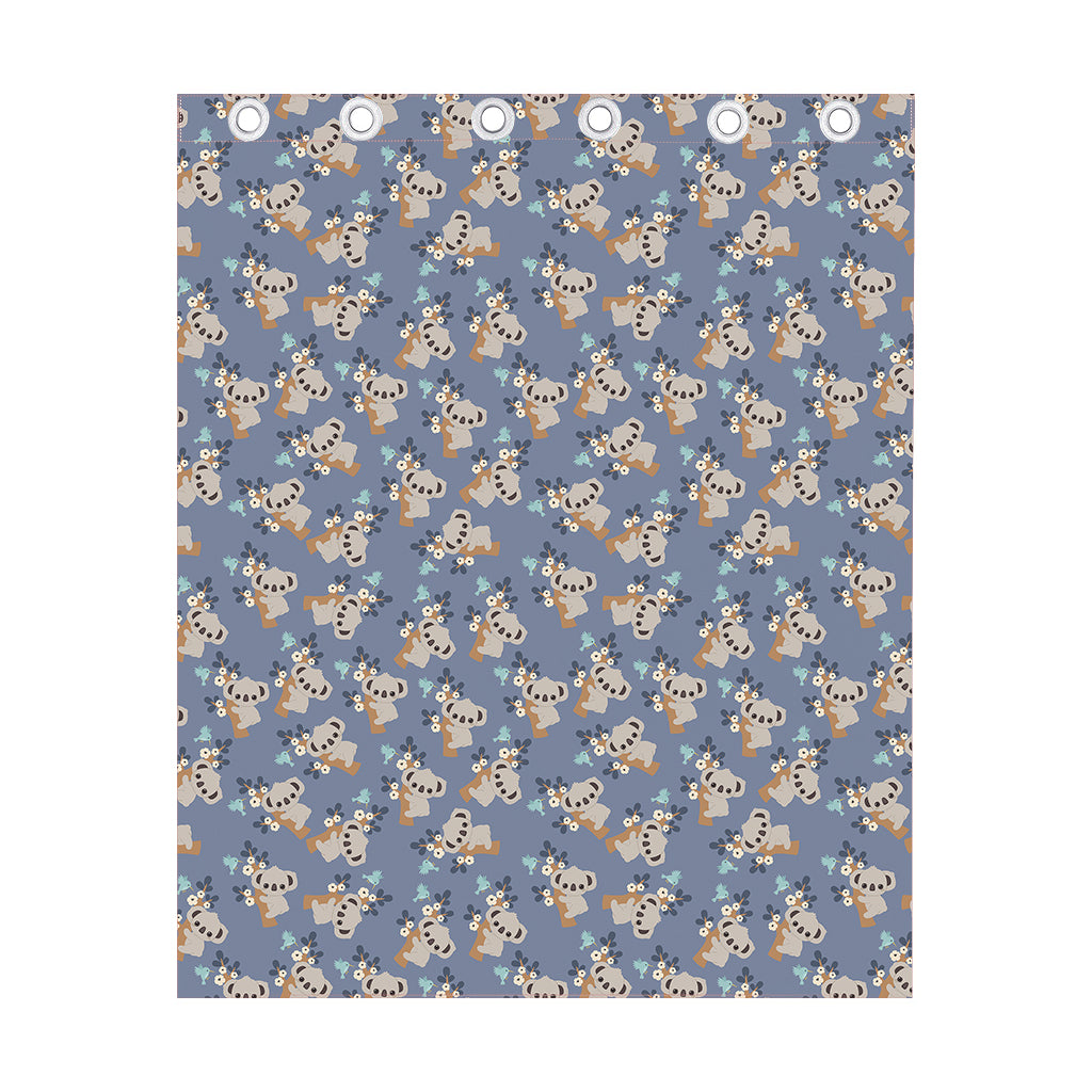 Baby Koala Pattern Print Curtain