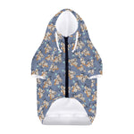 Baby Koala Pattern Print Dog Zip Up Hoodie