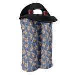 Baby Koala Pattern Print Double Neoprene Wine Tote