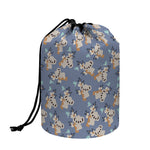 Baby Koala Pattern Print Drawstring Makeup Bag