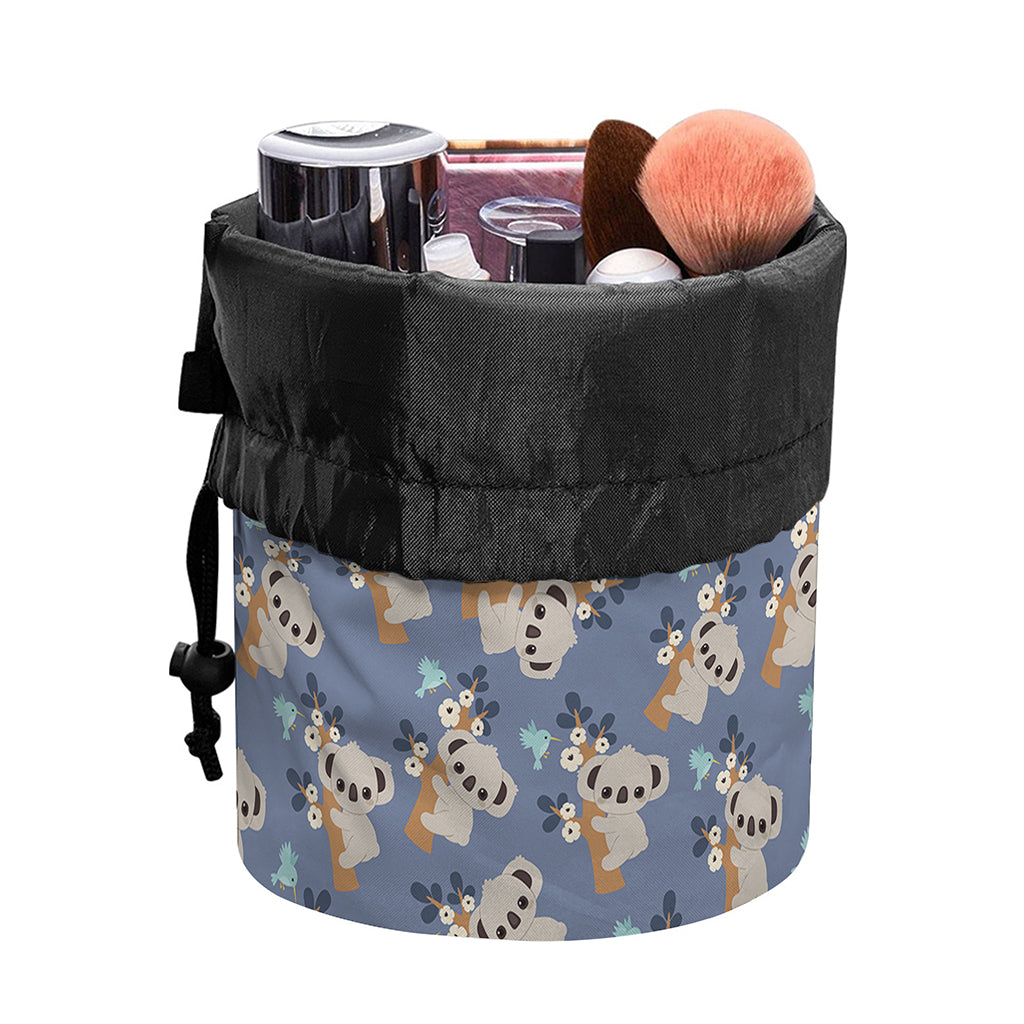 Baby Koala Pattern Print Drawstring Makeup Bag