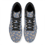 Baby Koala Pattern Print High Top Leather Sneakers